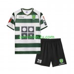 Camisolas de futebol Sporting Clube de Portugal Cristiano Ronaldo 28 2001-2003 Retro Criança Equipamento Principal Manga Curta